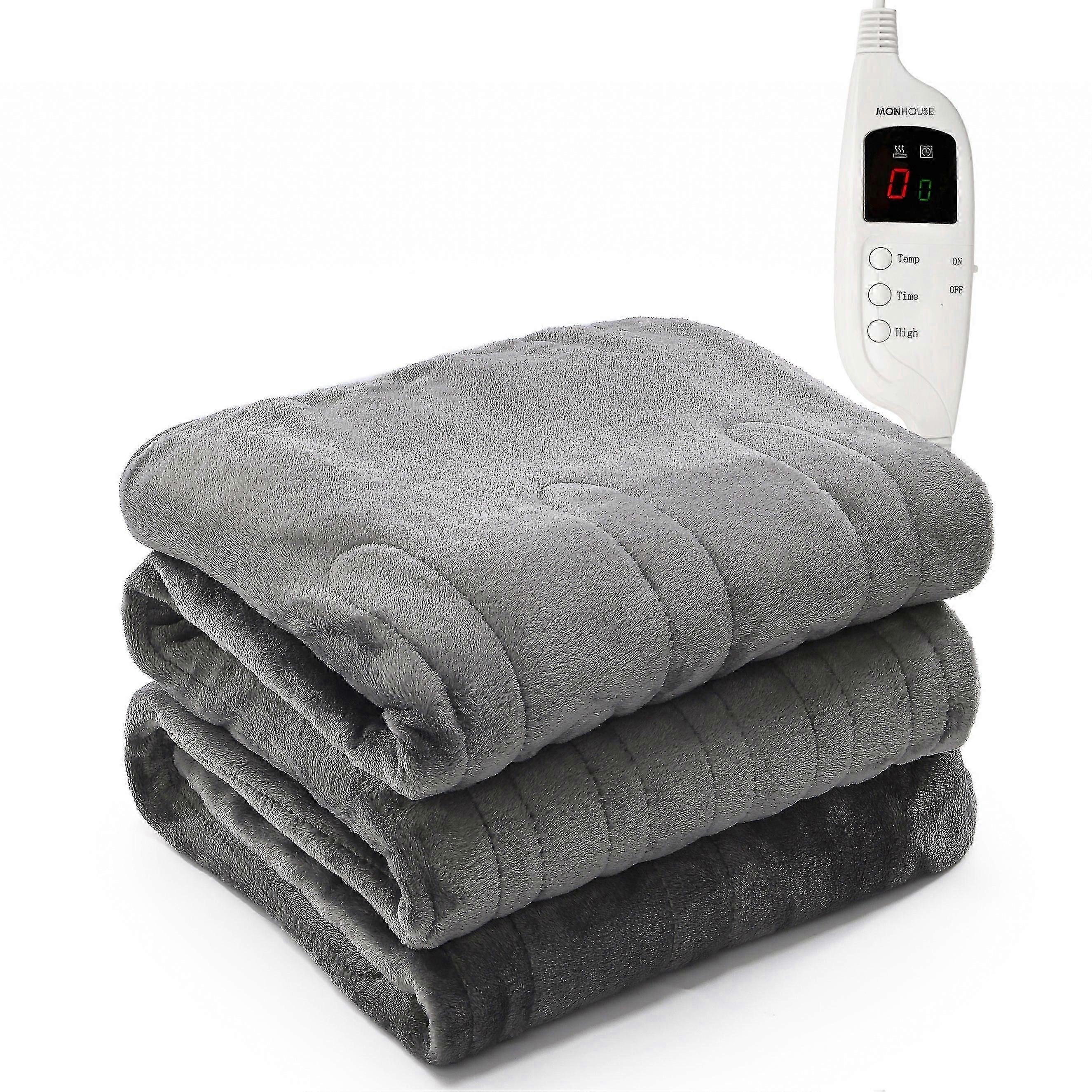 Electric blanket heated throw digital controller 9 hour timer 9 heat settings - british 3 pin plug