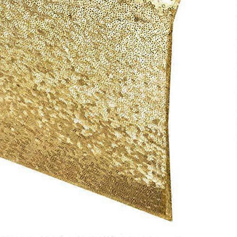Sequin Table Runner 30x300cm Shiny Exquisite Decorative 3mm Sequins Table Runner for Parties Banquets Gold 