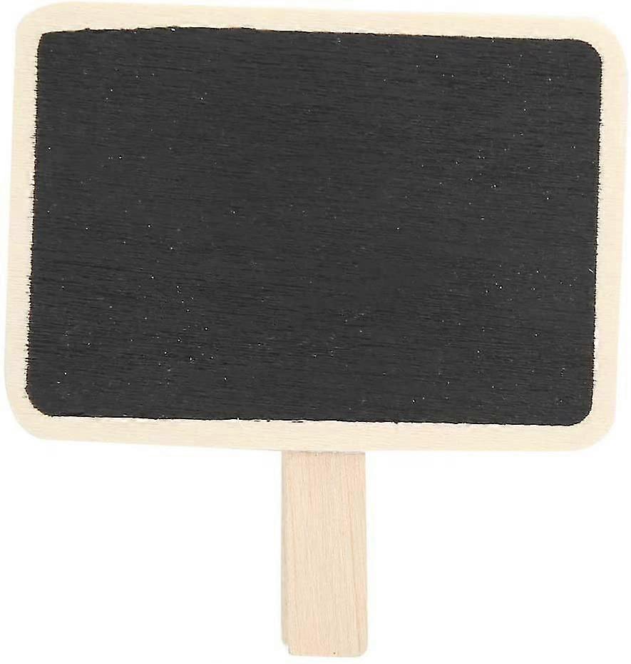 50pcs迷你黑板标志标签夹用于植物标记家庭办公室信息