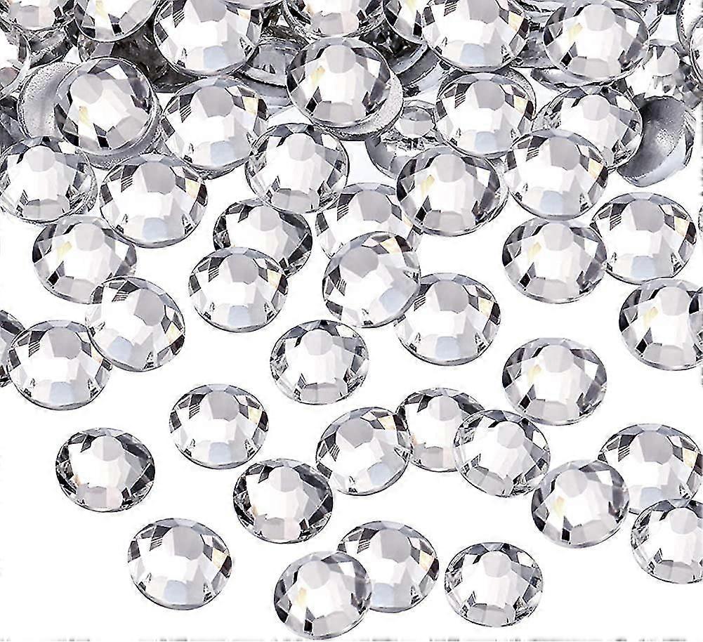 1440 Pack Crystal Flat Back Rhinestone Round Diamante Gems, No autoadhesivo