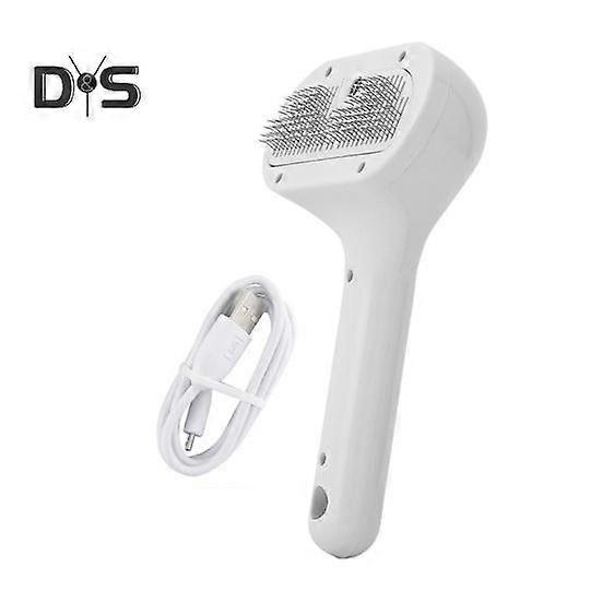 Cat Spray Brush for Shedding Self-Cleaning Pet Hair Removal Tool with Release Button Cat Massage Grooming Comb for Cats Dogs