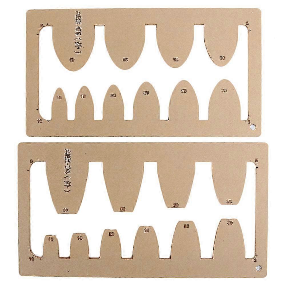 2Pcs Leather Acrylic Template DIY HandMade Craft Belt Sword Tail Square Tail Stencil Tools