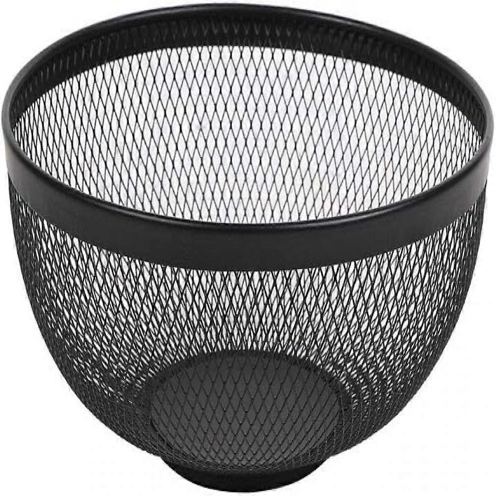 Metal Fruit Bowl, Black, Wire Design