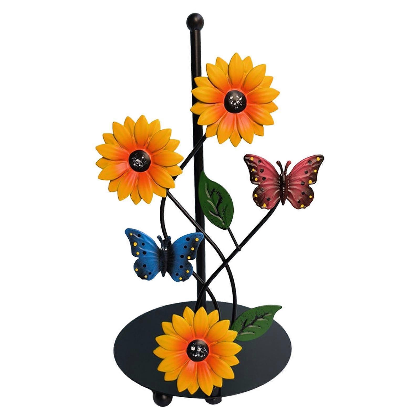 Paper Towel Holder Dispenser, Non Slip Vertical Tissue Holder Rack for Home