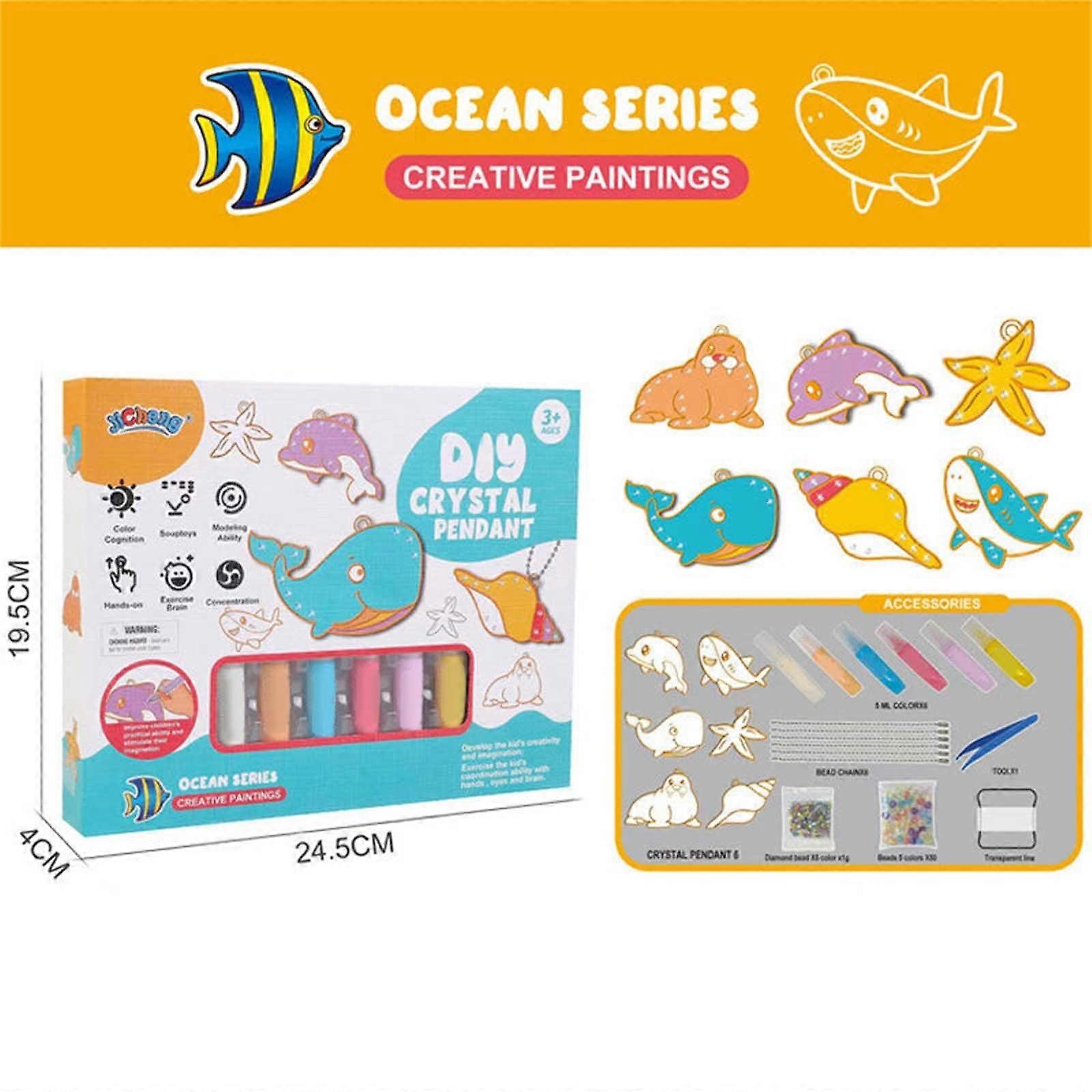 DIY Crystal Paint Arts And Crafts Set Three Dimensional Baking Graffiti, Coloring, And Adhesive Painting 30ml PUW0519