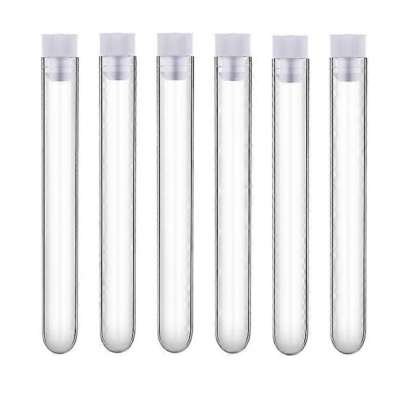 12 x 100mm 12 Ml Plastic Tubes with Caps Candy Tubes Test Lab Tubes