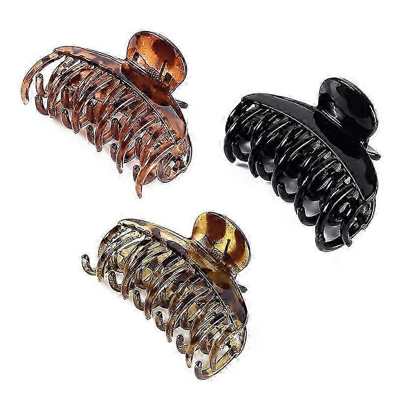Double Row Teeth Plastic Clips for Hair Styling, Durable 4-Inch Size, Assorted Colors, Lightweight Design