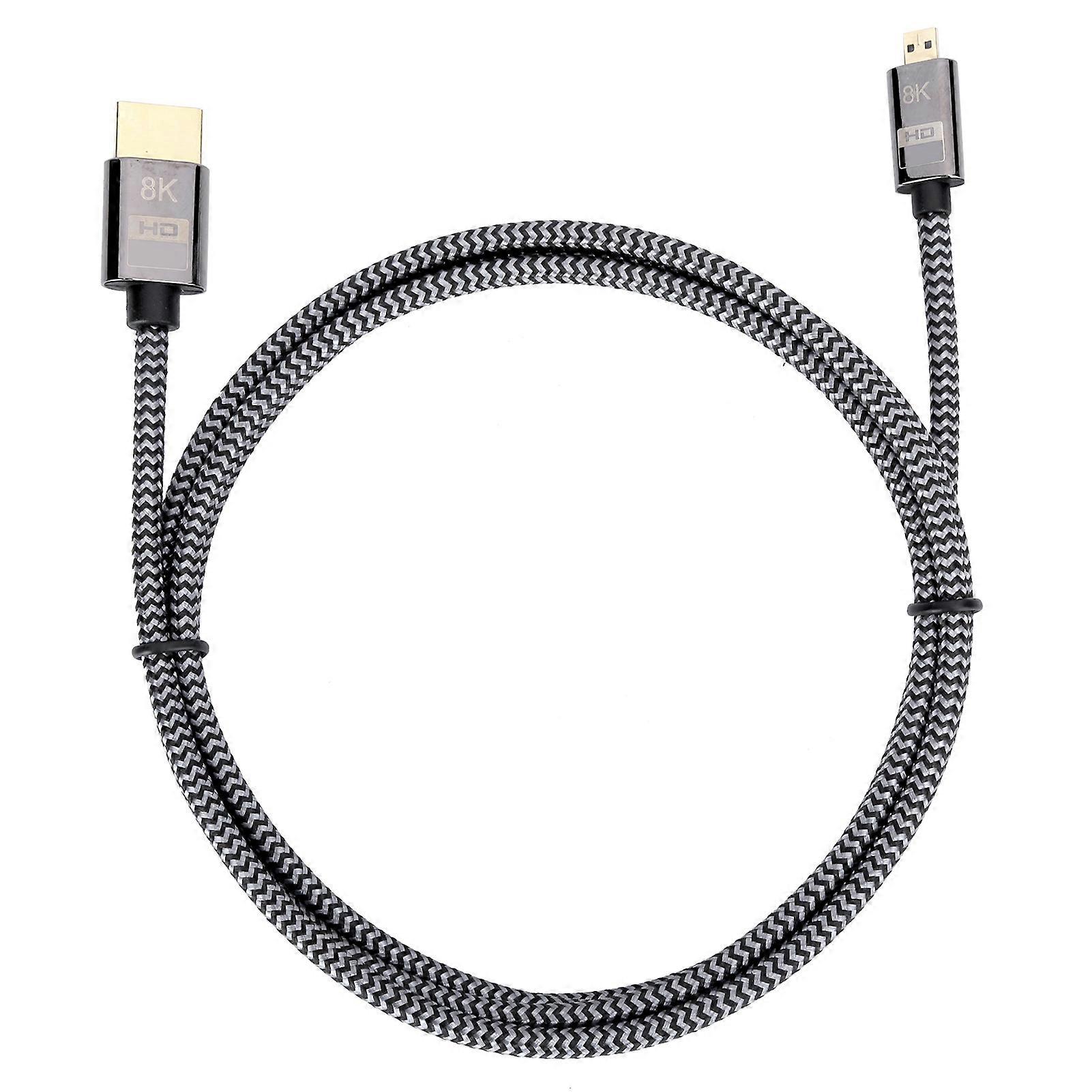 Micro Cable Conversion HDMI to HDMI HD Video Braided Net Computer Connection Accessories
