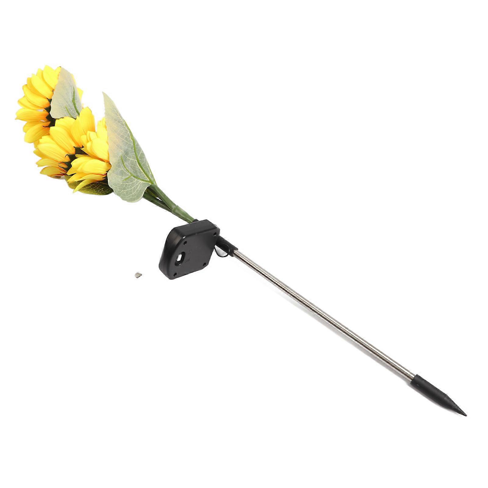 Solar Sunflower Lights Automatic Energy Saving IP65 Waterproof LED Charging Inductive Switch Control Decorative Lights