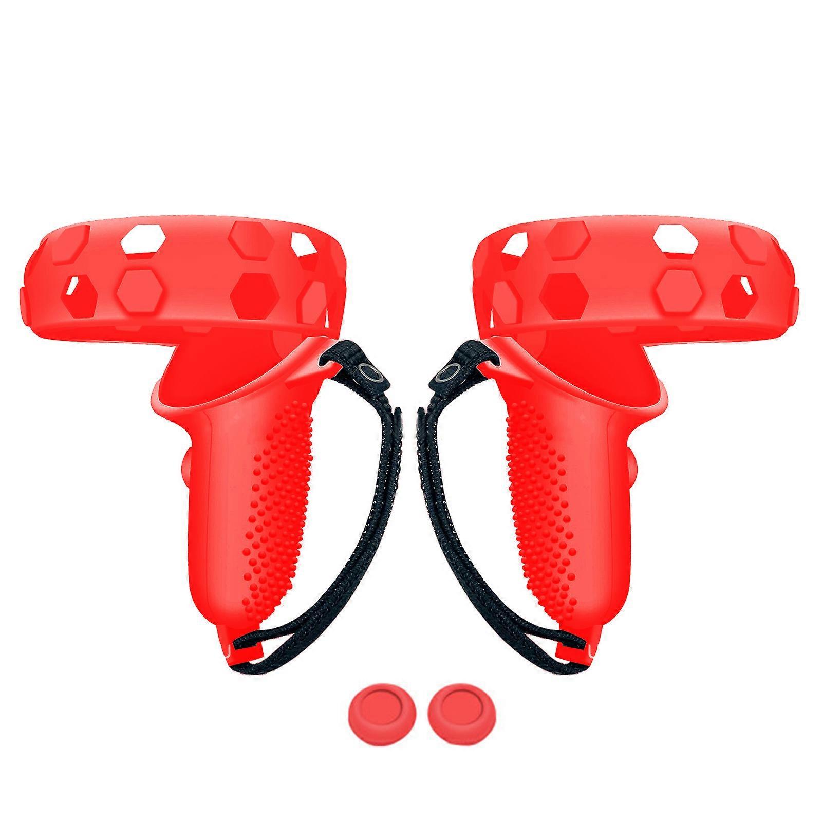 1 Pc VR for Protection Cover for Oculus Quest 2, for Touch Controller Silicone for Case Sleeve Handle Grip for Shell Red