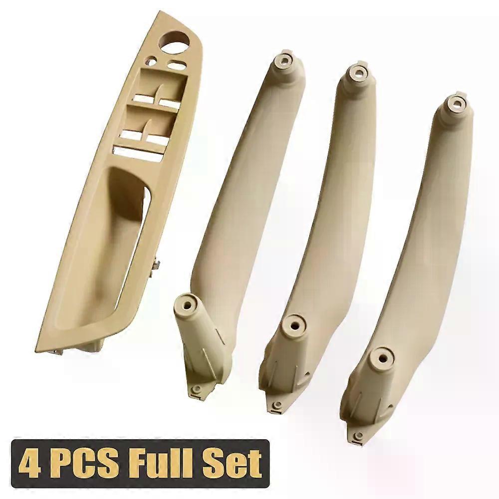 Upgrade Leather Cover Door Inner Handle Replacement compatible for   X5 X6 E70 E71 2007-2013