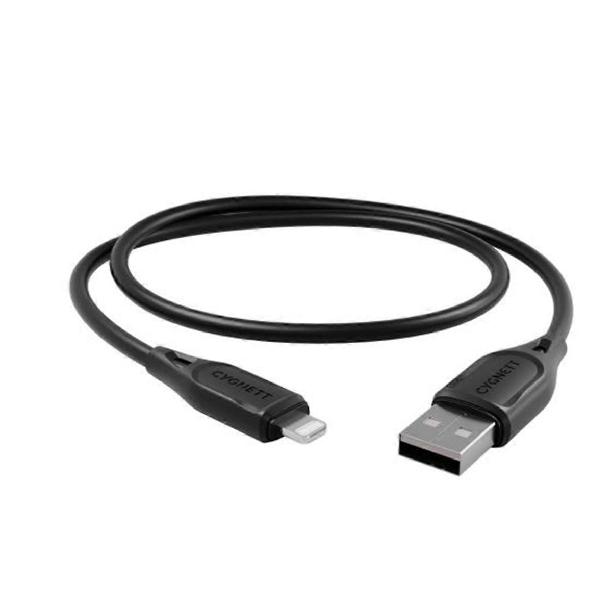 Cable Lightning to USB-A Charge and Transfer 2.4A 12W Essentials 1m, Black