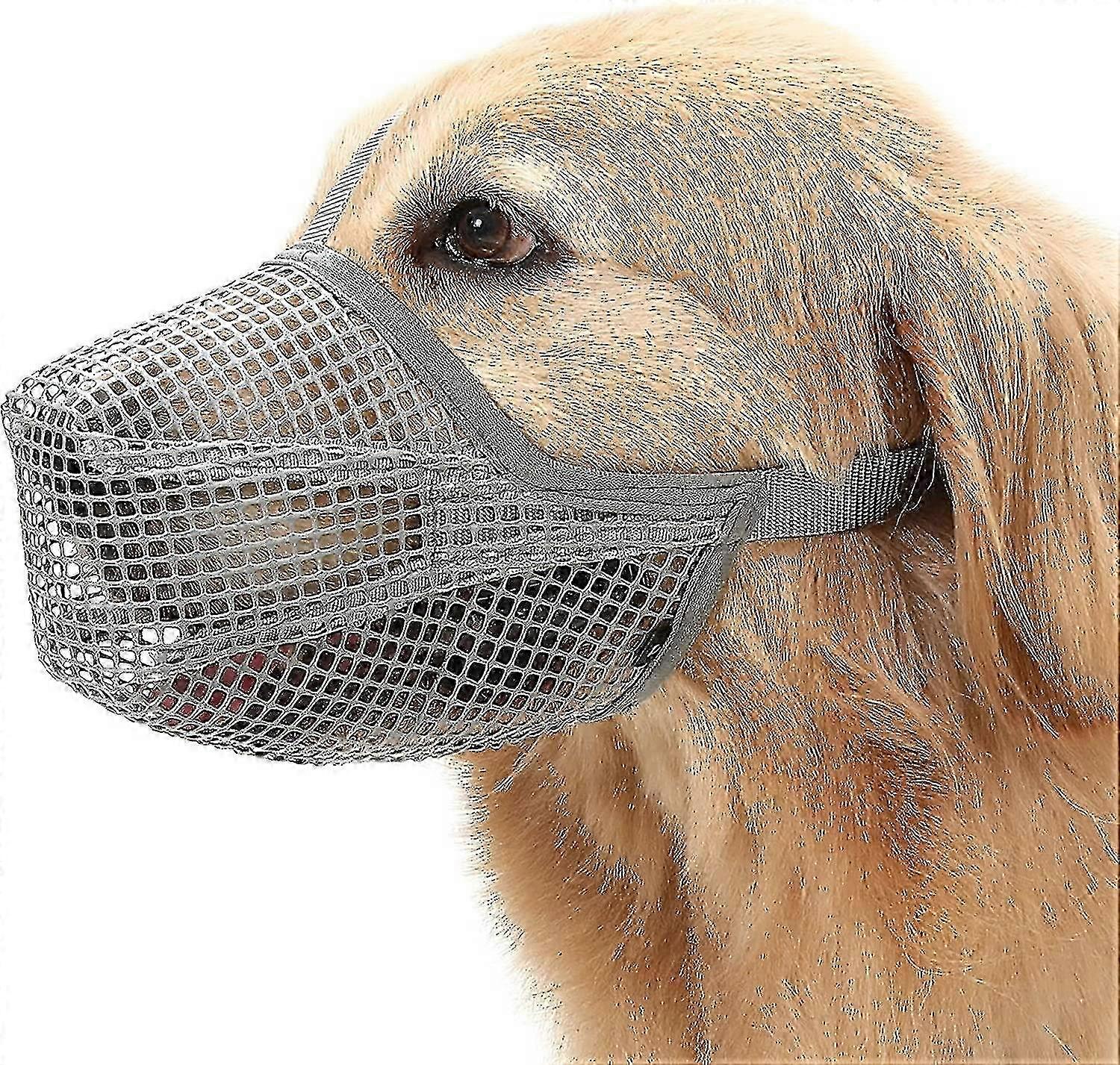 Soft Mesh Dog Muzzle for Small to Large Breeds Including Labrador and German Shepherds