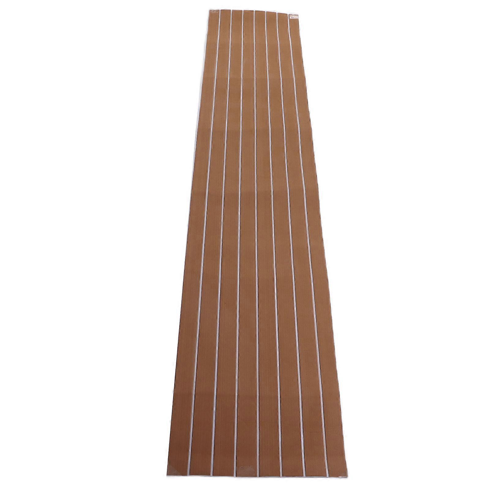 Surfboard Traction Pad EVA Deck Mat 240x45x0.6cm Brown White