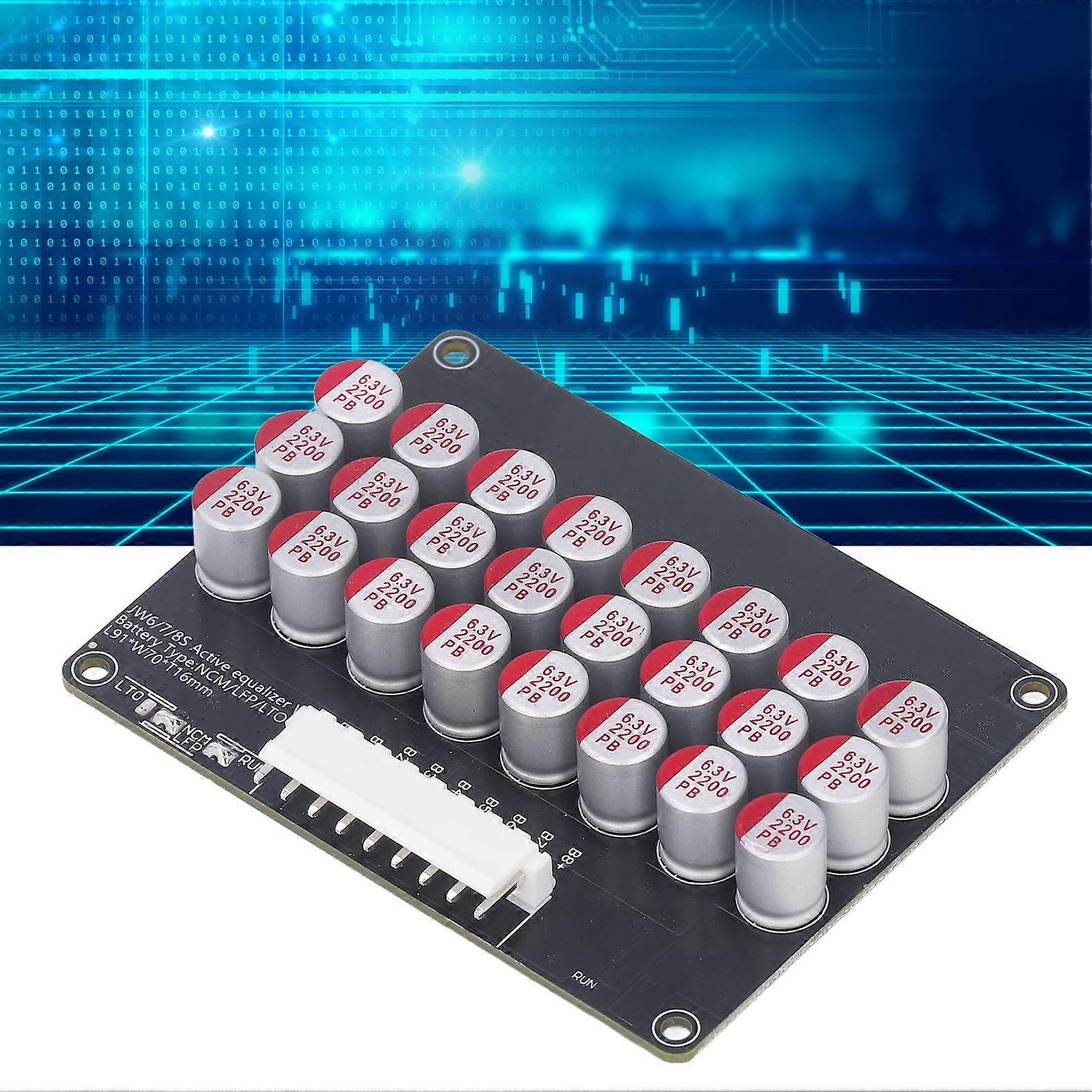 8 String Ternary Lithium Battery Balancer Protection Board Safe Lithium Iron Phosphate Battery Protection Plate 