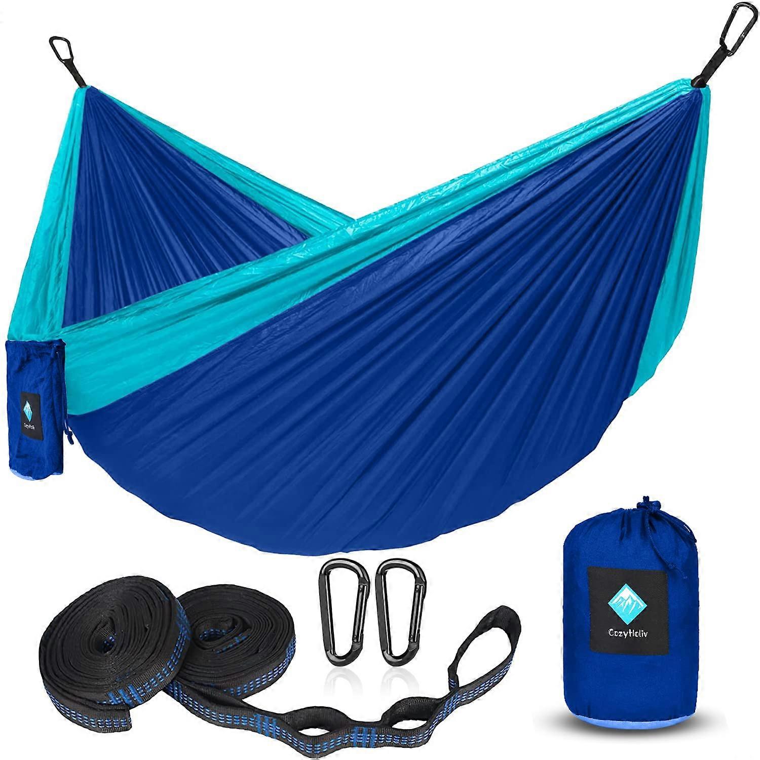 Double hammock for the camp, parachute hammock for open walking