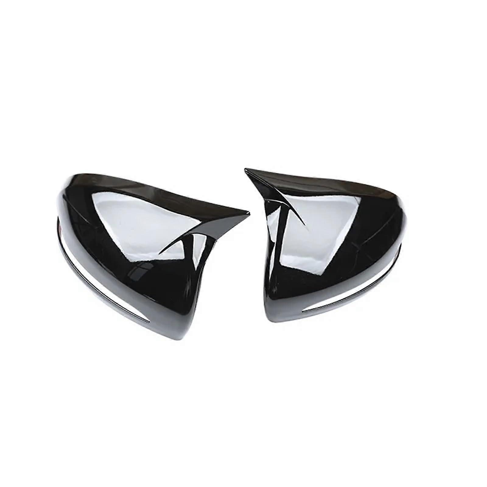 Compatible Mercedes Benz E GLC S C Class W205 W213 X253 W222 W238 LHD Gloss Black Rearview Side Mirror Cover