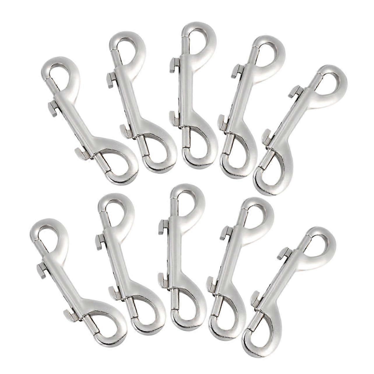 10Pcs Double Ended Snap Hooks Dog Leash Connectors Trigger Snaps for Backpacks Pet Gear and Outdoor Use