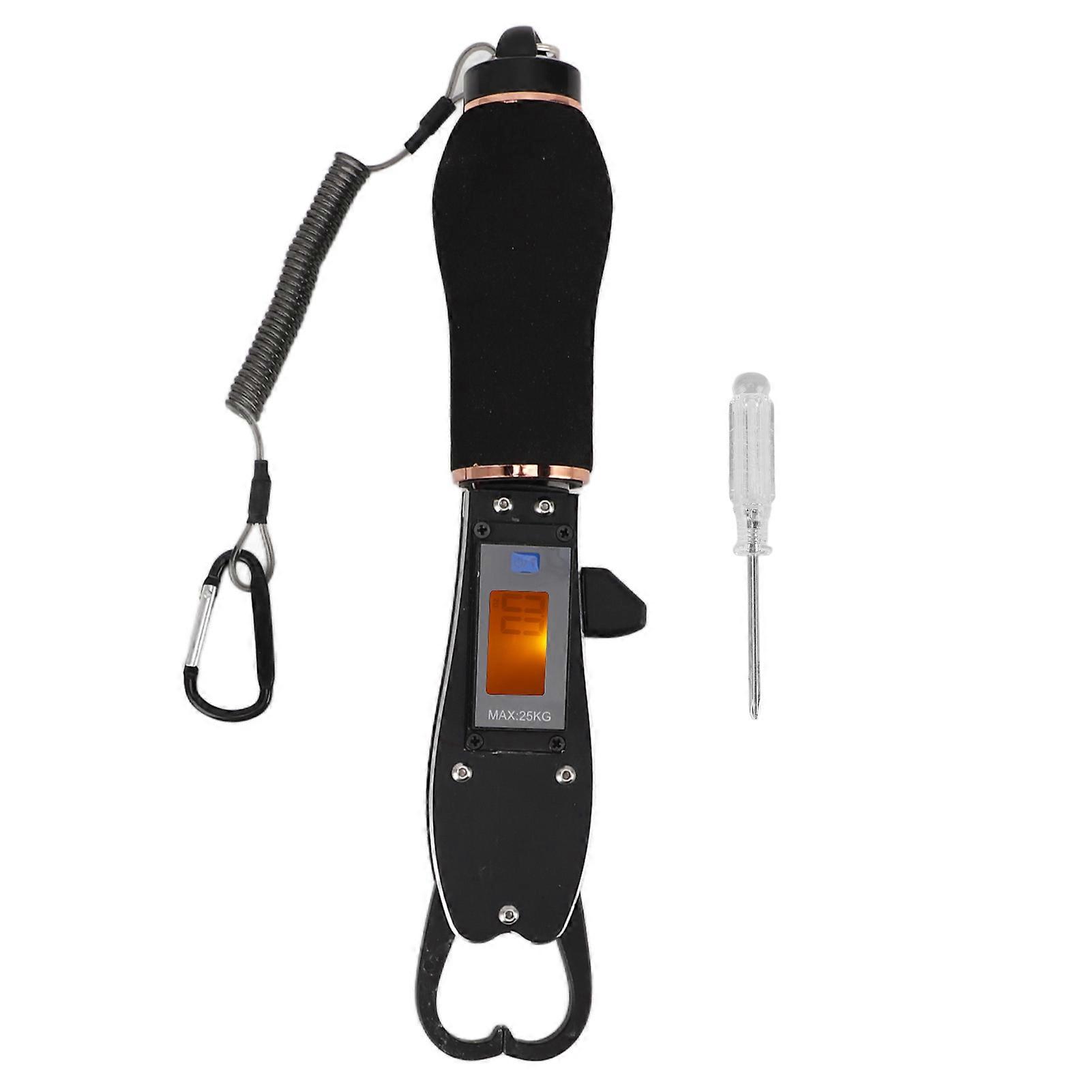 Φορητή ζυγαριά ψαριών λαβής χειλιών 25kg 5g ανοξείδωτου με τη λαβή αφρού αντιολισθητικής για την υπαίθρια αλιεία