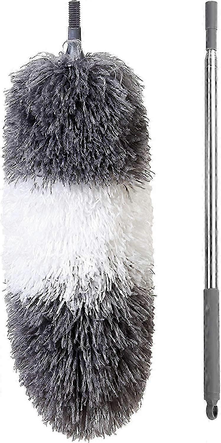 Telescopic Duster, Dust Cobweb Duster, Wolf Head 250CM Foldable Head Washable
