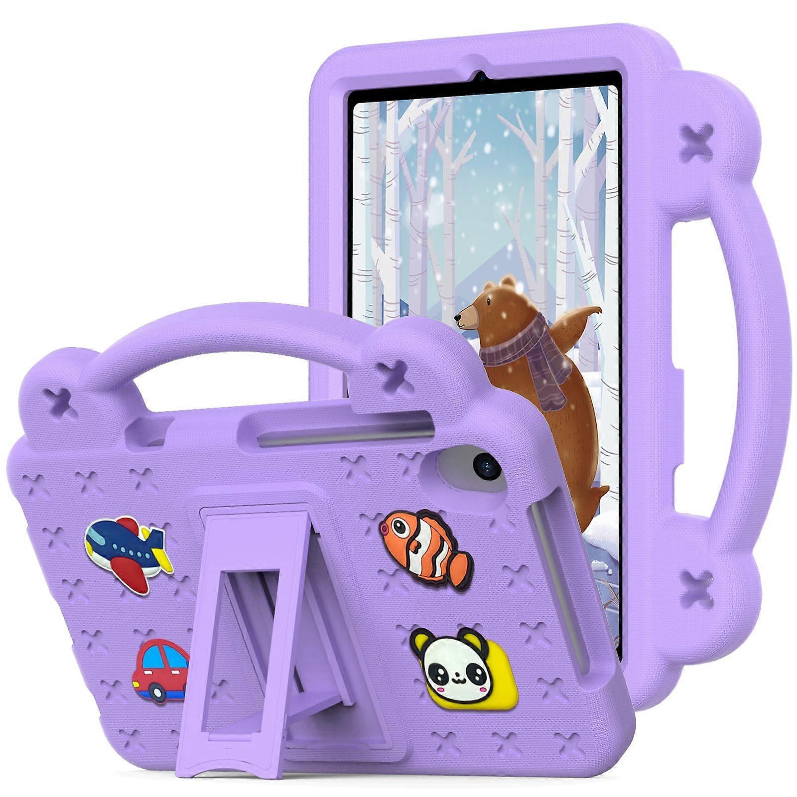 for Onn 8 inch Tablet Case Gen 4  Model #100135923, Kids EVA Cover with Stand Handle, for Walmart Onn Tablet Case 8'', Purple