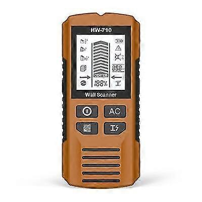 Multifunctional Handheld Metal & Wall Detector, 5 in 1 Stud Finder Scanner Tool Wall Stud Finder Metal Wood Studs AC Voltage Live Wire Detect