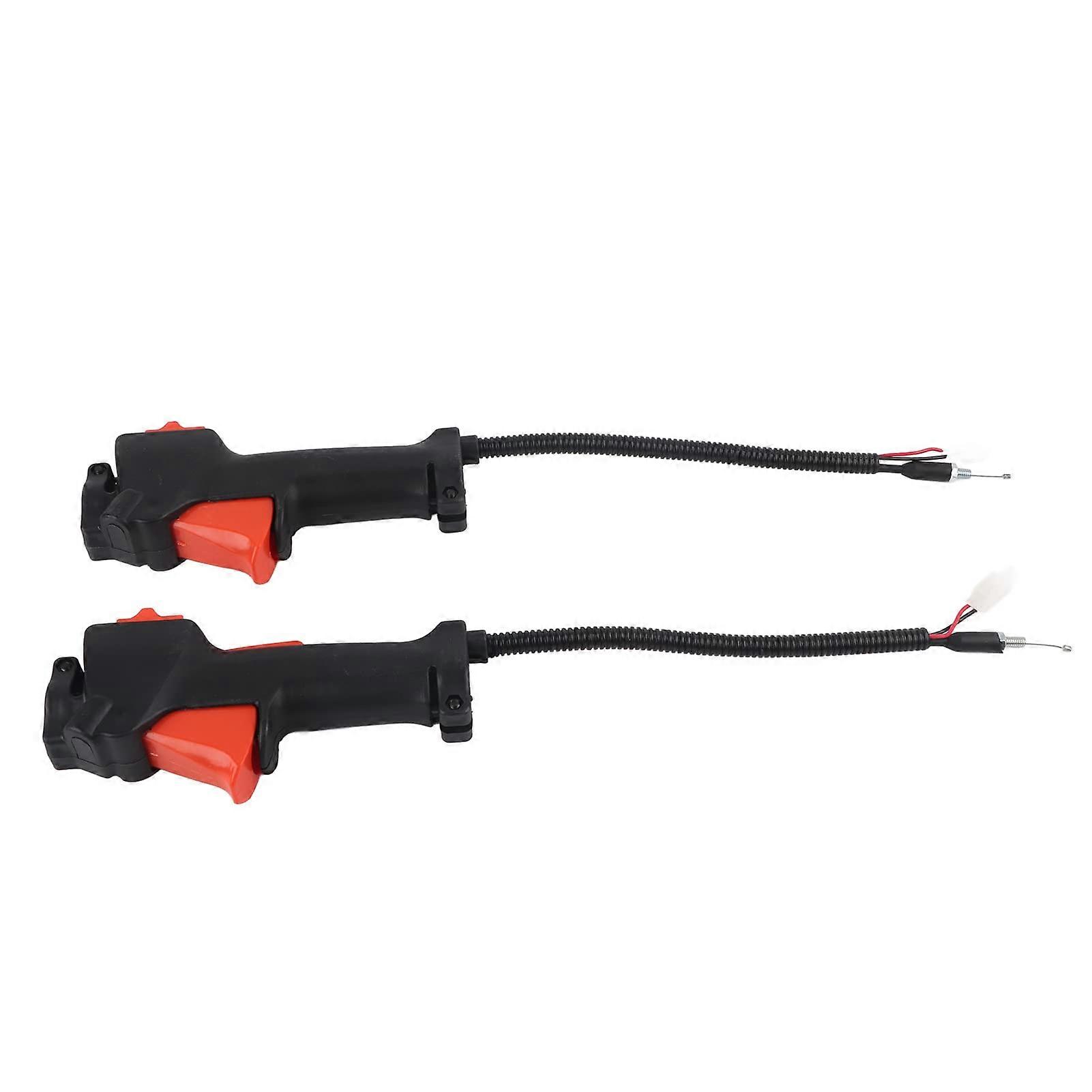 Trimmer Handle Switch, 2PCS Handle Switch Throttle Holder Cable Assembly Fit for FS75 FS8 FS85 Trimmer Machine