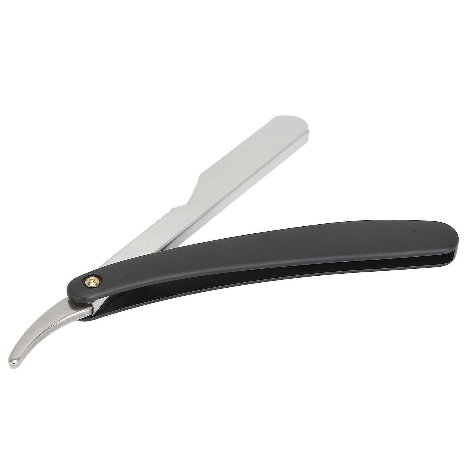 Vintage Manual Beard Knife Ergonomic Streamline Folding Holder Beard Trimmer Rack for Men