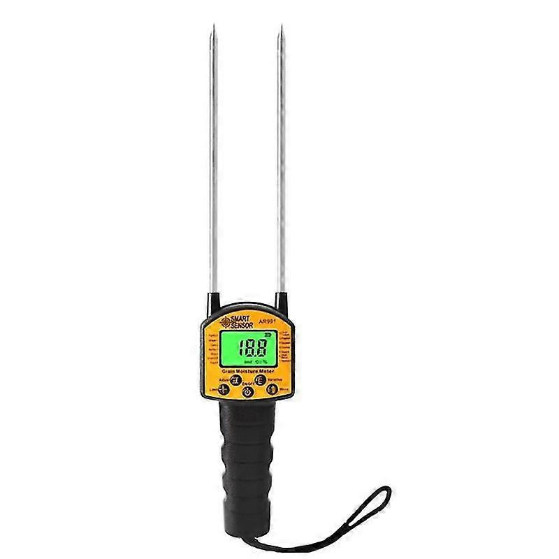 AR991 Grain Moisture Meter Digital Analyzer Corn/Wheat Rice Bean Moisture Tester Backlight LCD Dis