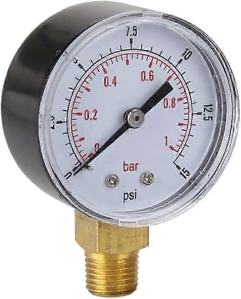 Manometr ciśnienia wody Pomiar ciśnienia wynosi 0 ~ 15 psi lub 0 ~ 1bar