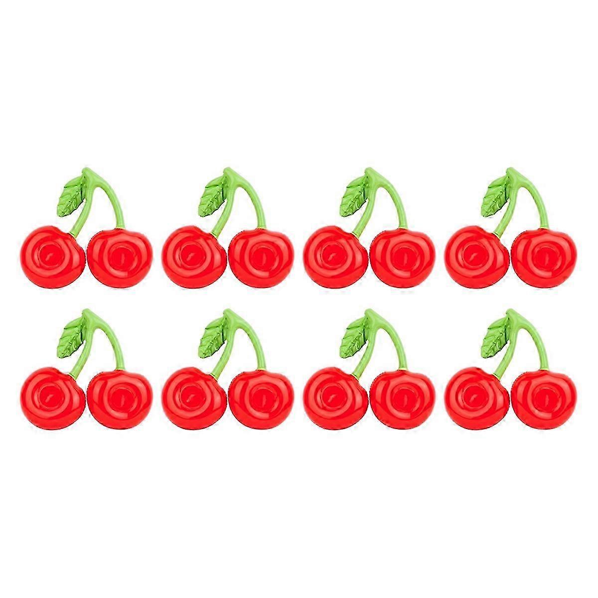 8Pcs Floating Inflatable Cup Holder Swimming Pool Cherry Cup Holder