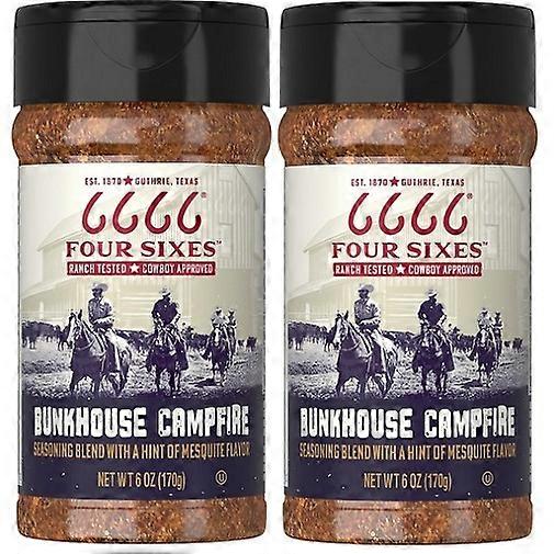 Four Sixes Bunkhouse Campfire Seasoning 2 Pack
