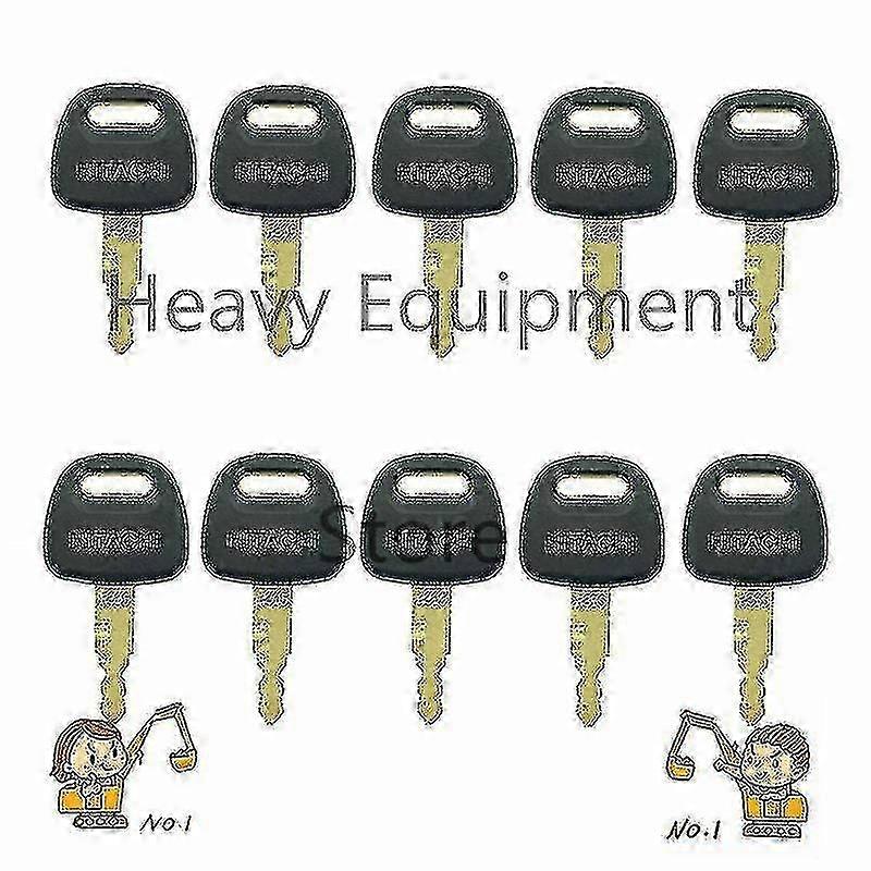 10 Pcs H800 Ignition Key for Hitachi Zaxis Excavator