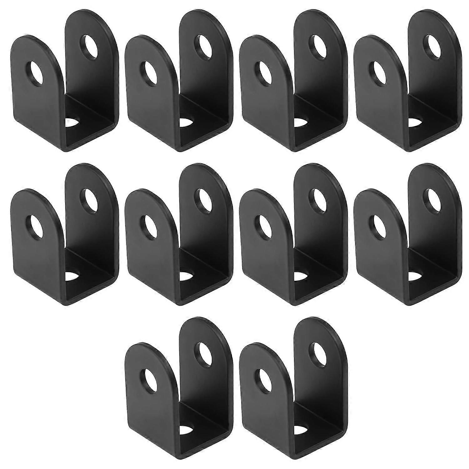 U-Shaped Mounting Brackets, 10 Pack, 1 Inch Panel U-Shaped Brackets, U-Shaped Brackets for Doors, Partitions, Posts, Connecting Various Items