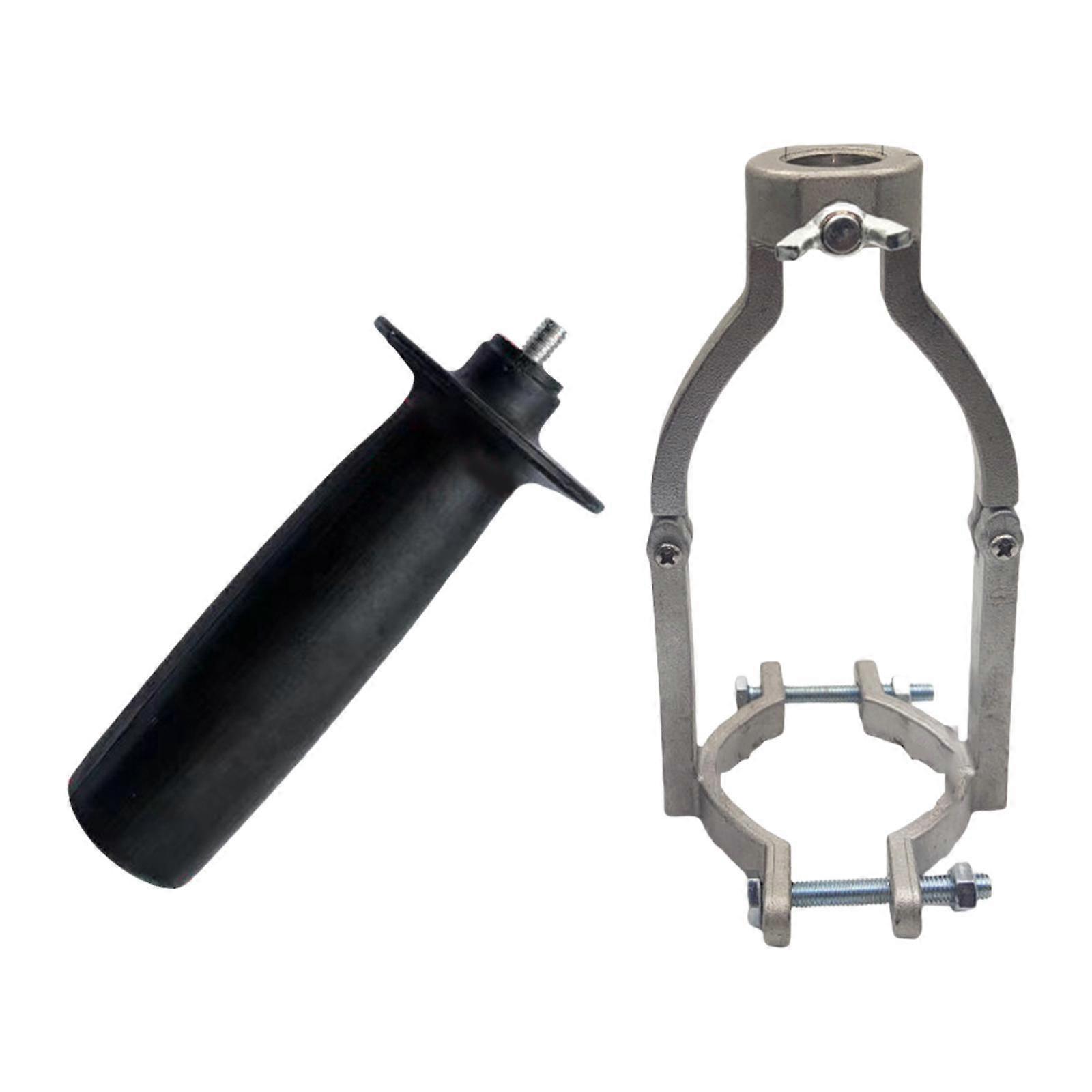 Square Hole Drill Bit Adapter with Handle Woodworking Tool for Hand Drill