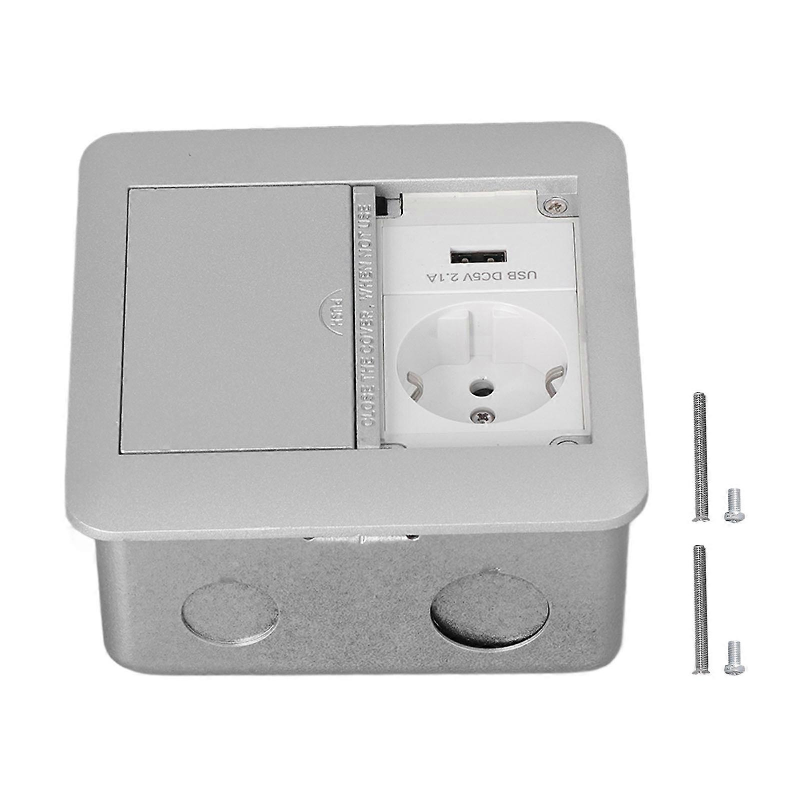 Power Socket Multifunctional 2 Outlets Flame Retardant Waterproof Recessed Outlet