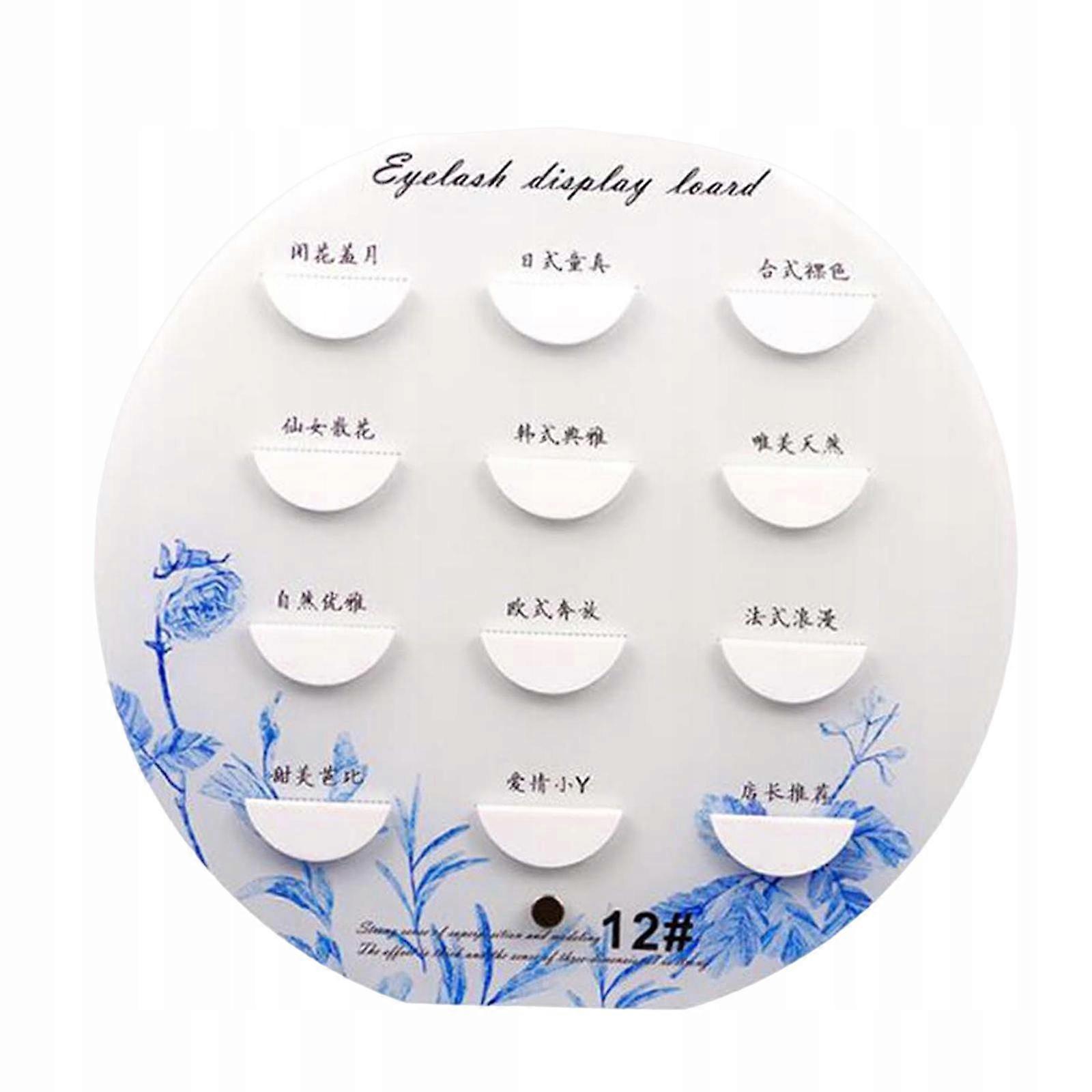 False Eyelash Extensions Display Holder, Clear Eyelash Storage Book Round