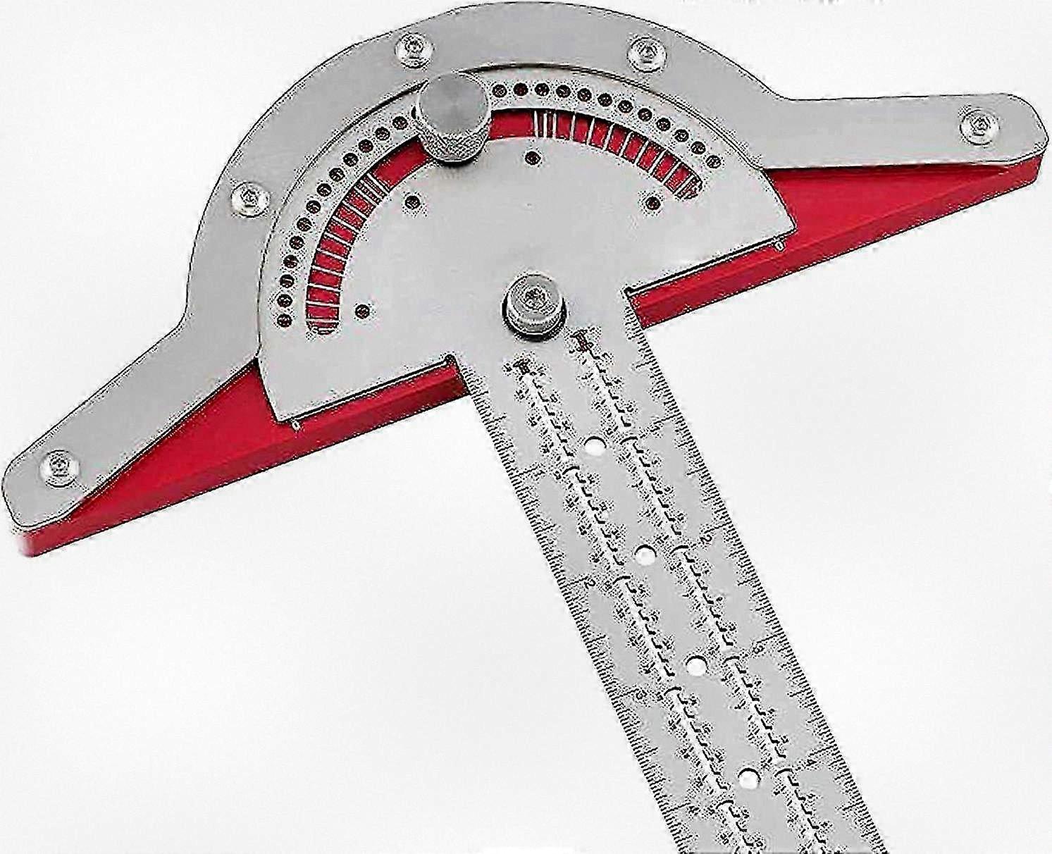 10 Inch Adjustable Protractor Goniometer Stainless Steel Caliper, T-angle Measuring Tool for Crafts and Projects