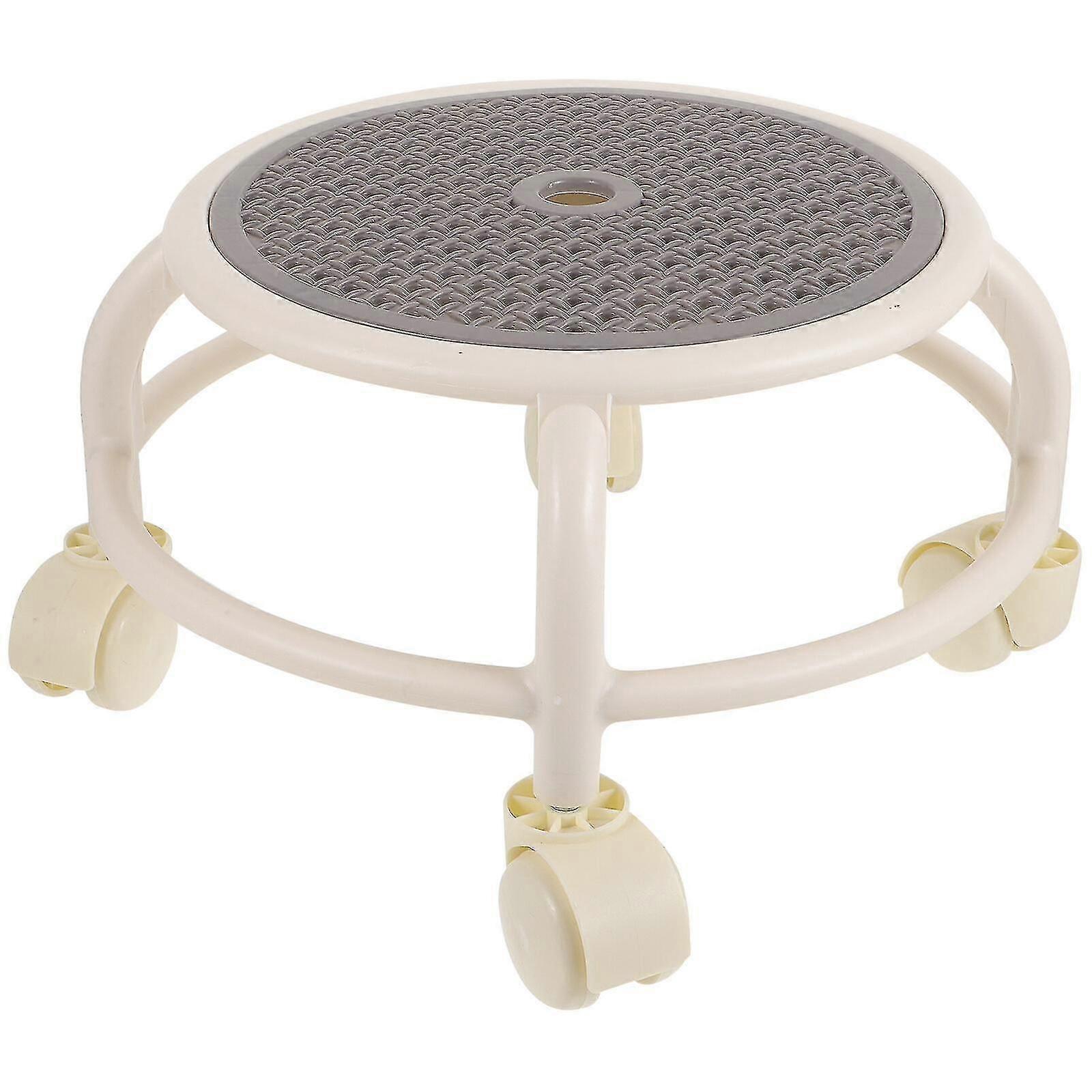 Low Stool With Wheels Swivel Rolling Stool Small Stool Round Low Stool For Pedicure KB