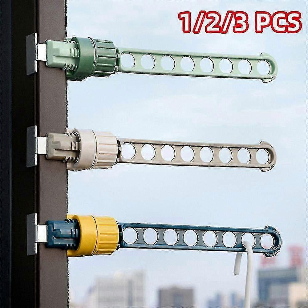 Portable Indoor and Outdoor Window Frame Clothes Hanger Drying Rack for Clothes, Ideal for Use with Various Brands - YuJia