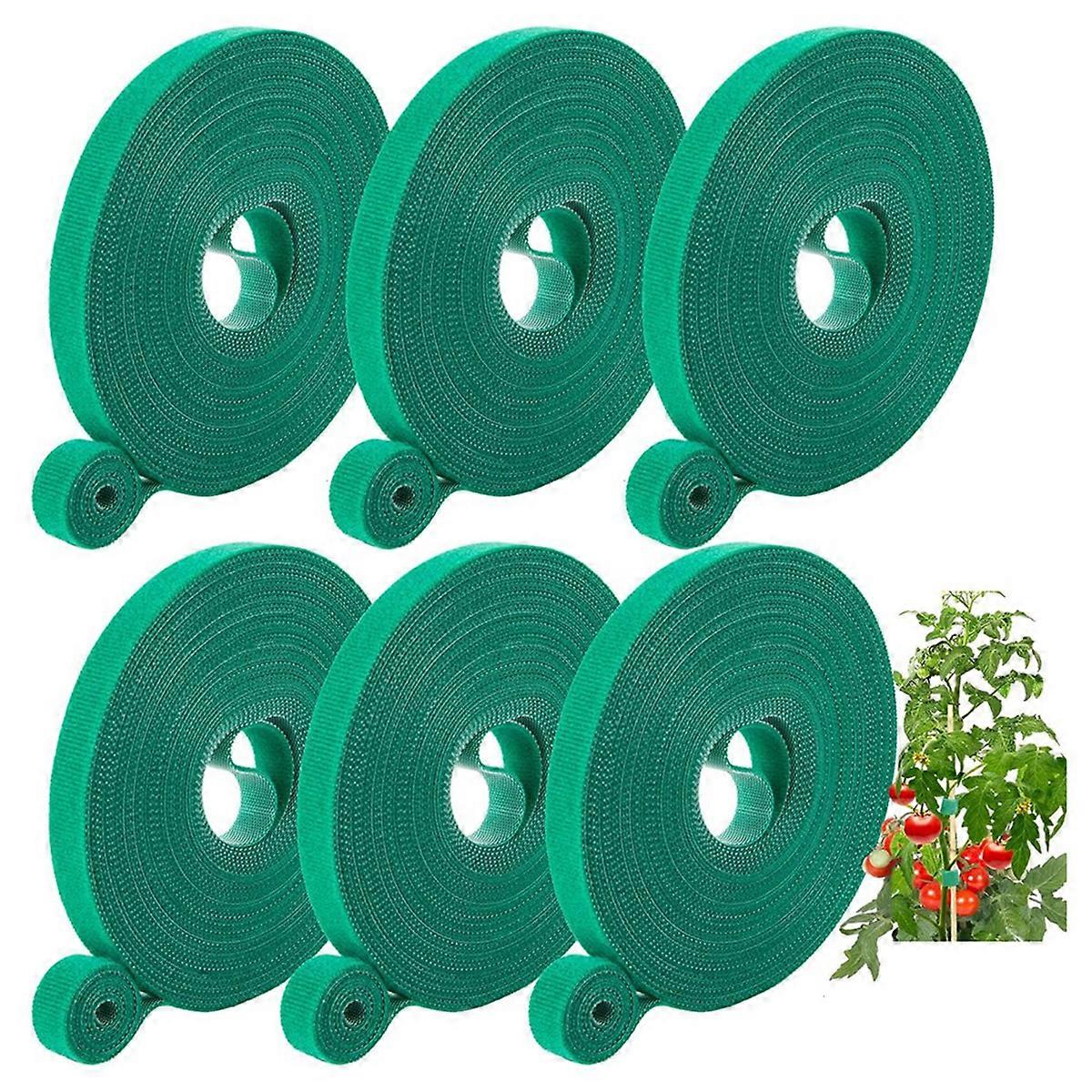 Plant Tape, 6 Roll 196Ft Garden Tape, Twist Ties for Plants 1/2Inch