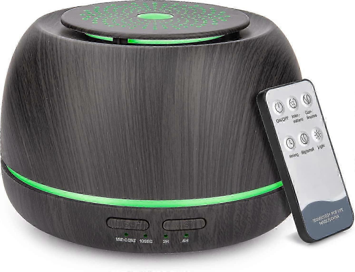 300ml Essential Oil Diffuser With Remote Control, Mini Electric Aroma Diffuser With Usb-c Power Cord, 4 Timers, 7 Led Color Changing Lights Cool Mist