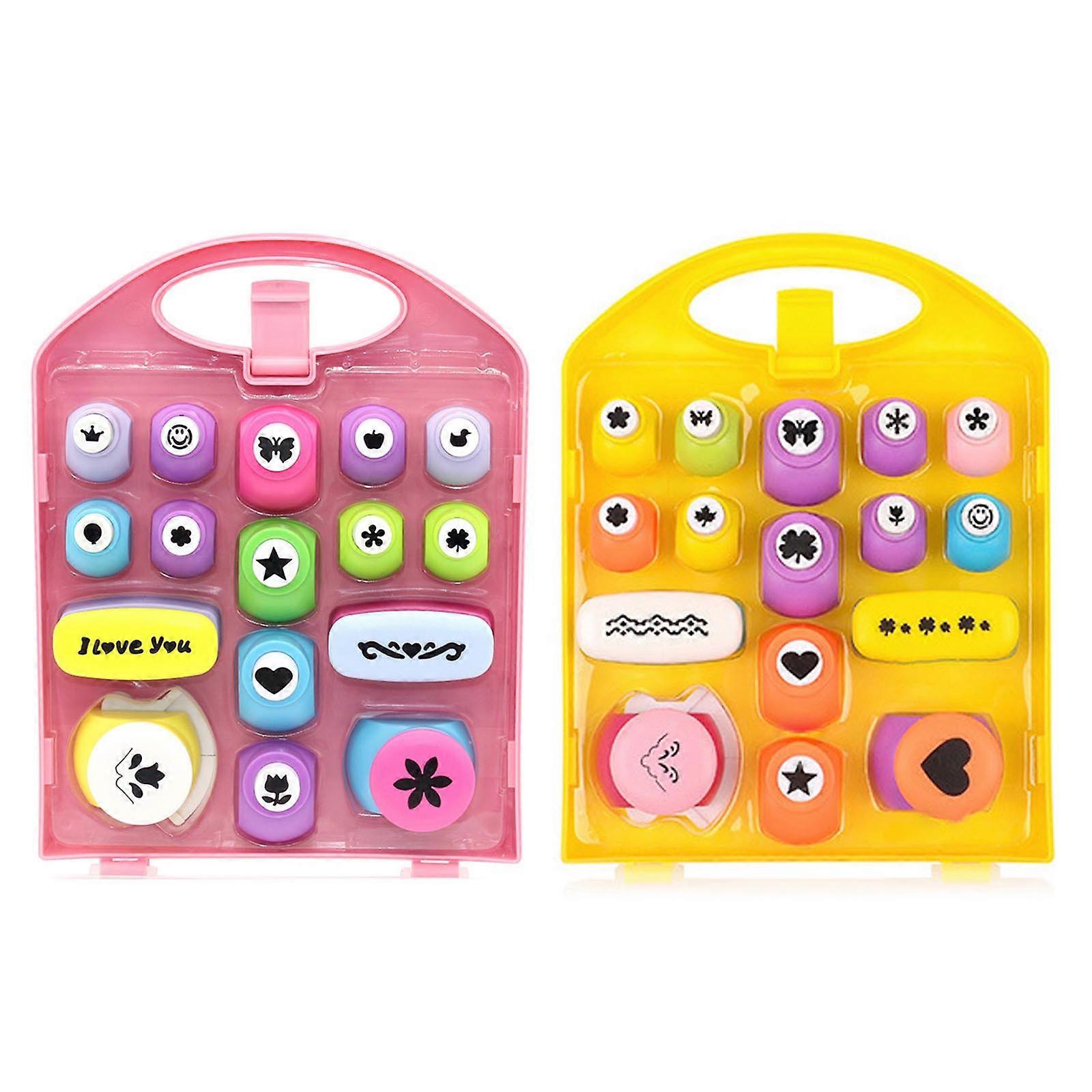 Craft Hole Punch Set Aesthetic Patterns Motive Puncher for DIY Projects Scrapbooking Card Making Personalize Photo Album