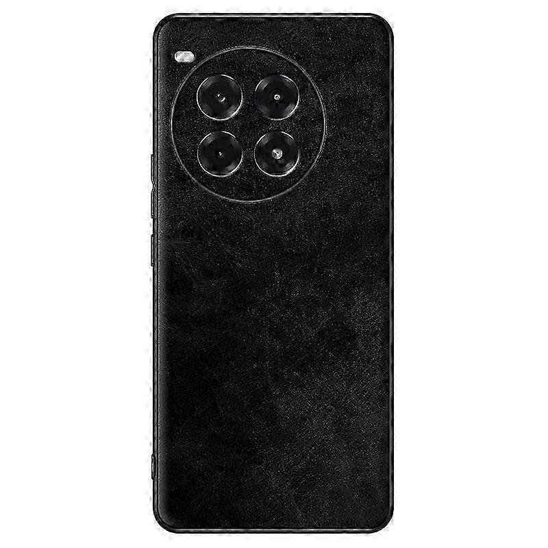 For OnePlus Ace 3 Pro Case, Soft TPU Bumper Frame PU Leather Shockproof Protective Ca