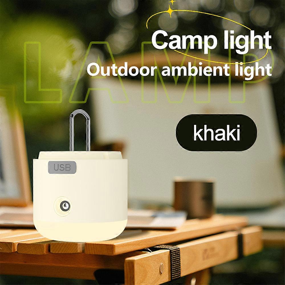 Multifunctional Camping Lantern Rechargeable Campsite Ambient Light with Cooling Fan & Atomized Spray & USB Output Support 4 Light Modes and 2 Wind S