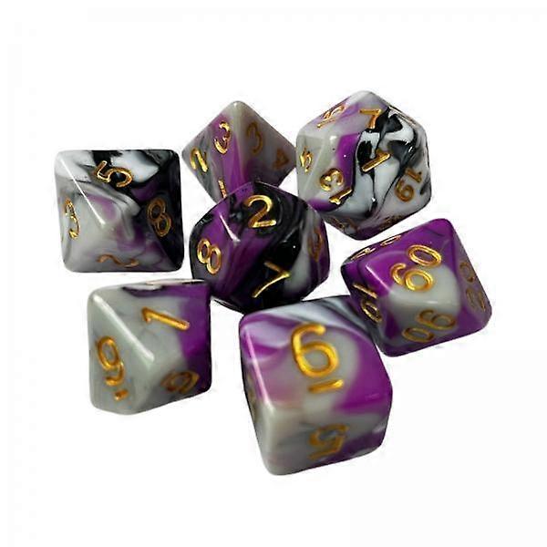 2x7x RPG Dice Set Polyhedron Game Dice for Party Supplies Family Gathering Bar