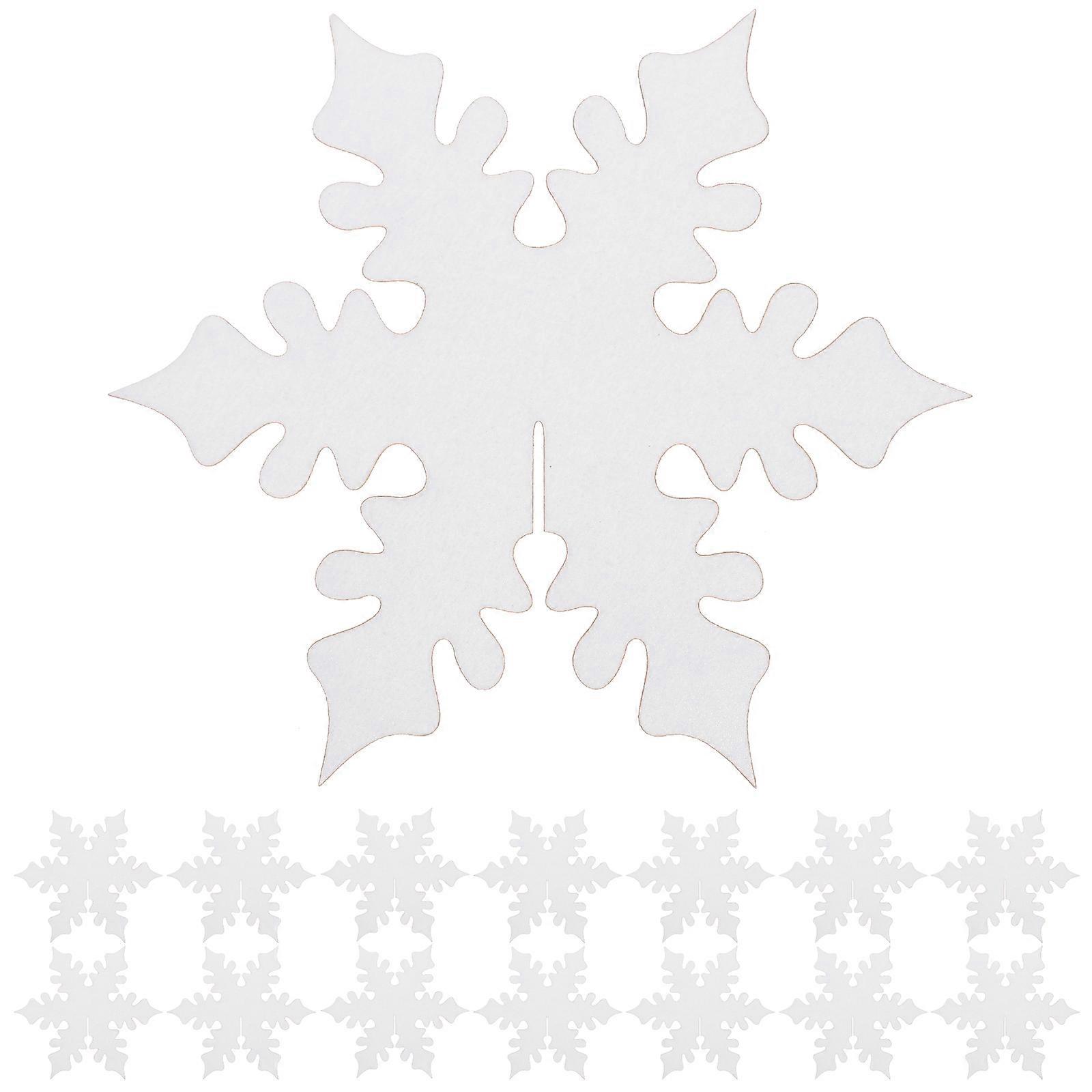 Celebration Table Cards Featuring Snowflake Silhouettes