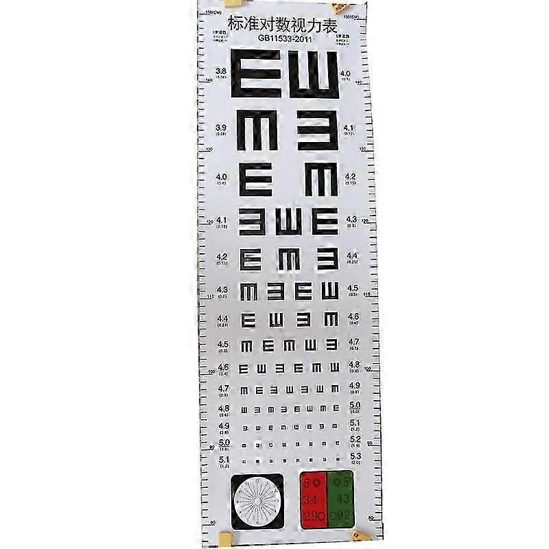 Eye Chart Professional Visual Testing Chart Standard Visual Eye Test Chart Wall Hanging Eye Test Chart
