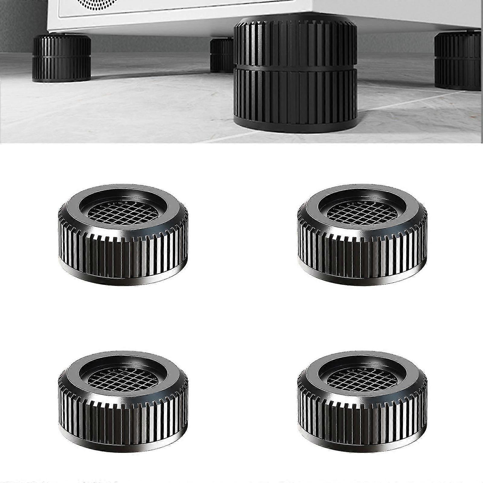 Washing Machine Vibration Pads Set of 4 - Shock Absorbing Base, Noise Reduction, Floor Protection & Anti Slip