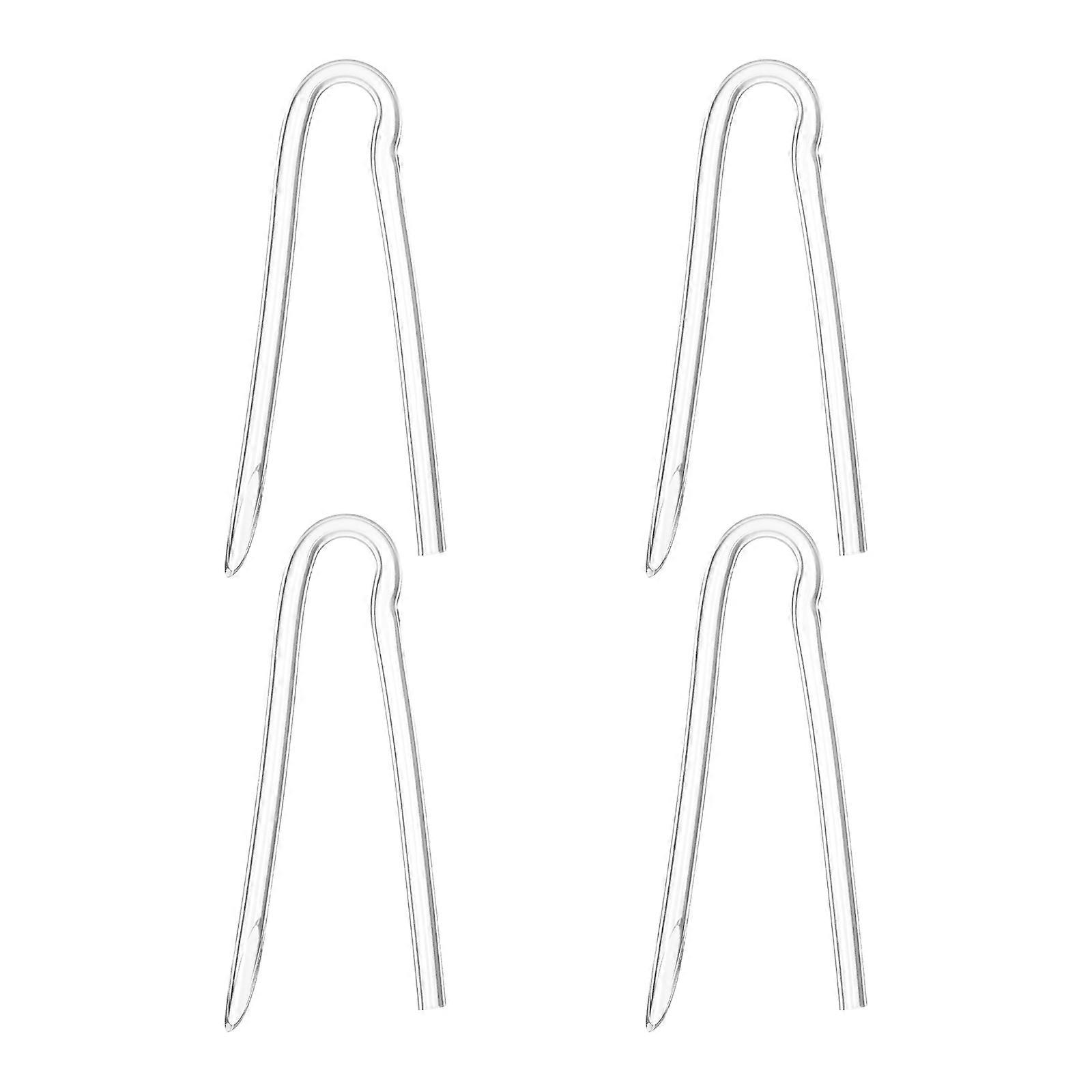 BTE Preformed Tubes for Hearing Aids Made of PVC Transparent Easy to Install and Replace 4pcs